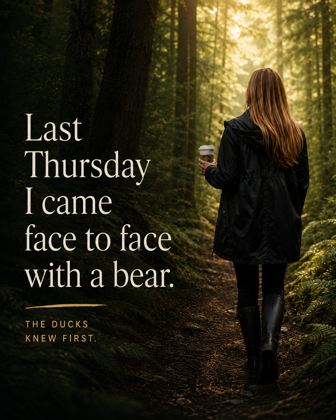 I came face-to-face with a bear