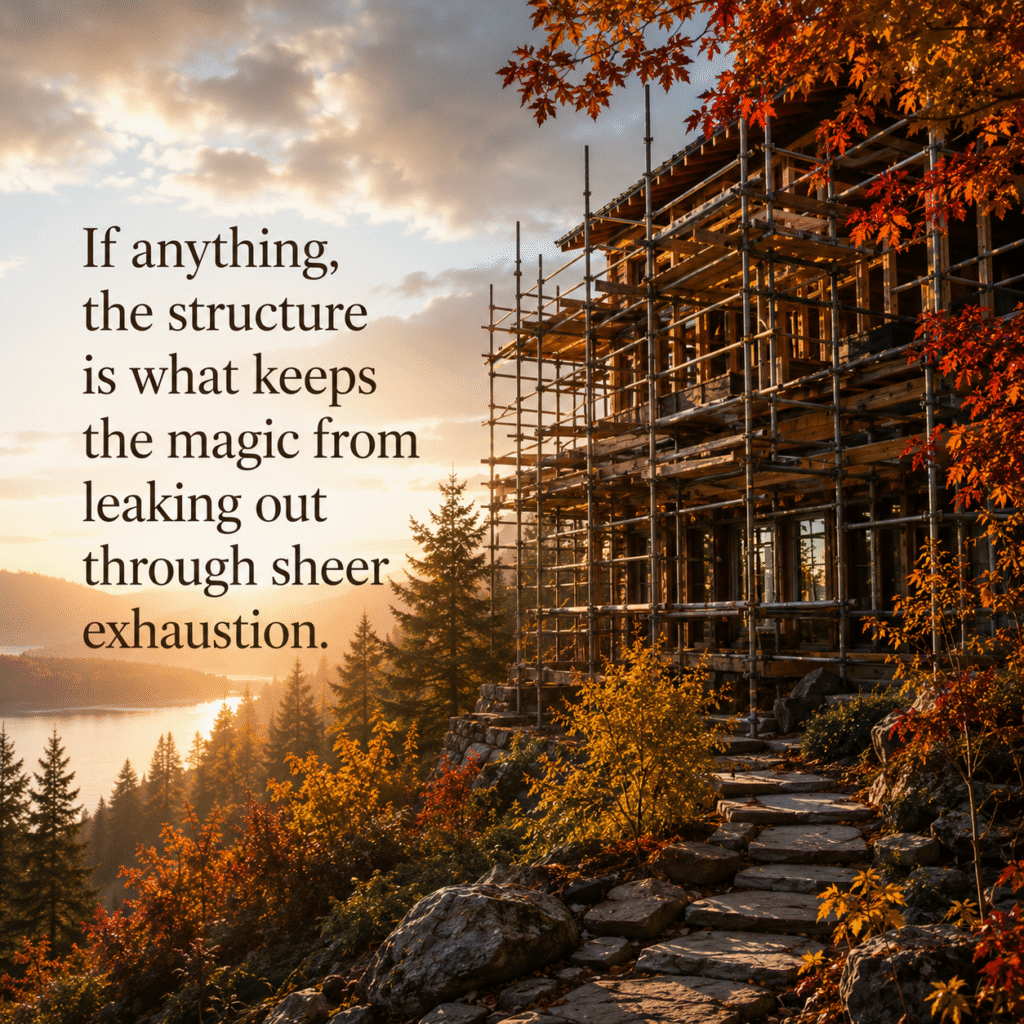 Summer’s for carrying. Fall’s for building.